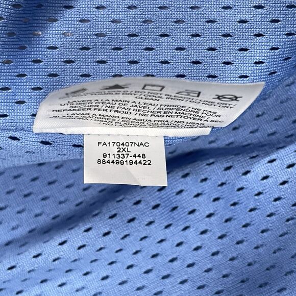 University of North Carolina Tar Heels Shorts Men XXL 2XL Blue Jordan Basketball - Picture 13 of 16